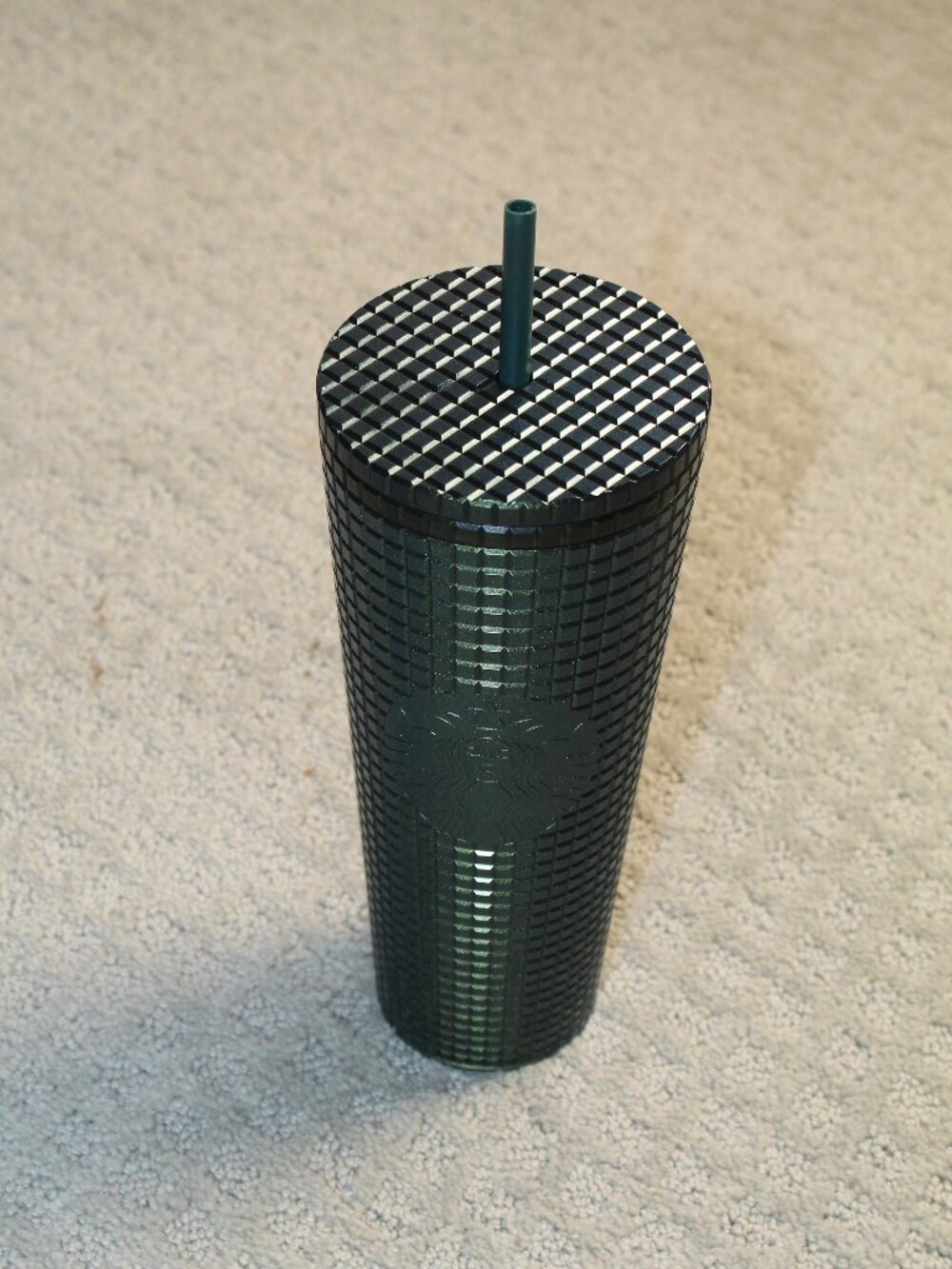 Starbucks Green Venti Collectible Plastic Drinking Cup with Straw